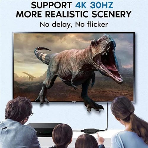 Conmutador HDMI Q2-4 con Control Remoto, Divisor 3 Entradas y 1 Salida, Resolución UHD 4K