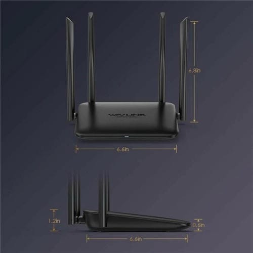 Enrutador Gigabit Ethernet WAVLINK WN530HG4 MU-MIMO AC1200 doble banda (Reino Unido)