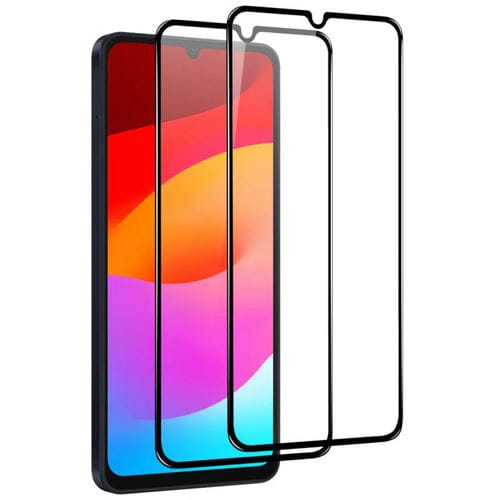 2 protectores de pantalla de vidrio templado con impresiĂłn de seda y pegamento completo NORTHJO A++ para Samsung Galaxy A07