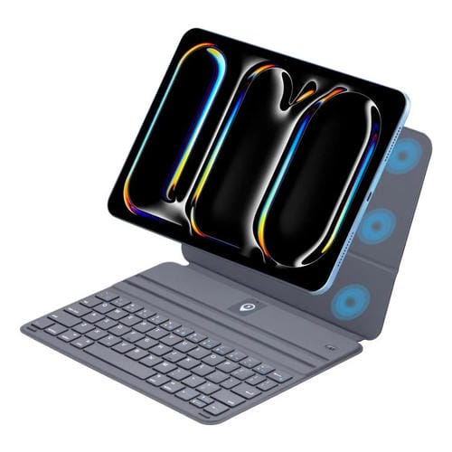Funda protectora delgada con teclado magnético para iPad Air 11 2024