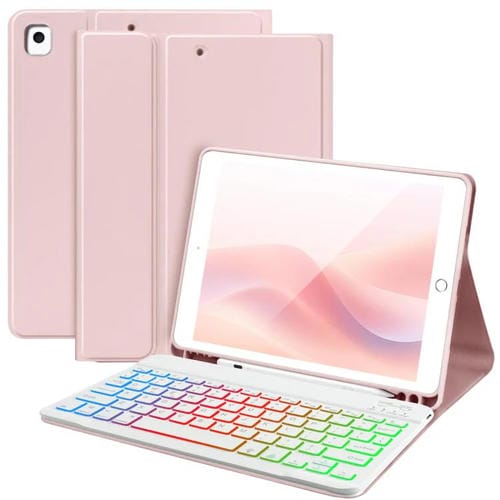 Funda magnética con teclado Bluetooth para iPad Pro 11 (2021/2022) (rosa cereza)