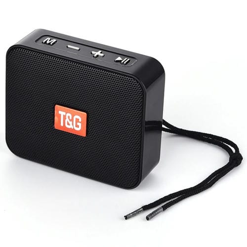 Altavoz Pequeño Portátil T&G Tg166 Inalámbrico Bluetooth (Negro)