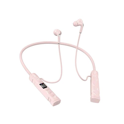 Auriculares Deportivos Pentatone M226 Bluetooth Pantalla Digital Cable Para Colgar En El Cuello (Rosa)