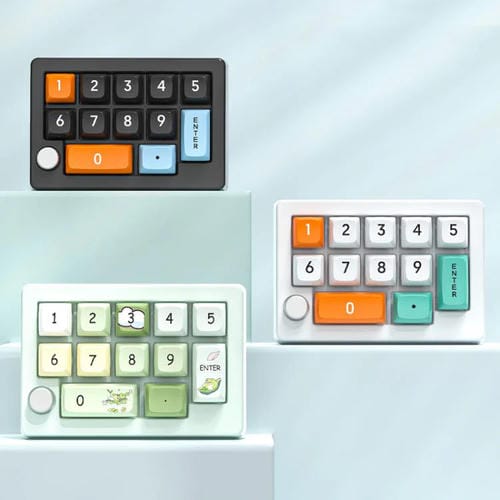 Teclado Mecánico para Juegos Mkespn W908 con Retroiluminación RGB Macrodefinida e Intercambiable en Caliente y Tres Modos Inalámbricos (Negro)