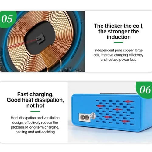 Cargador Rápido Relife Rl-304S 8 Puertos Pantalla Digital Usb PD+QC3.0 (Enchufe Estadounidense)