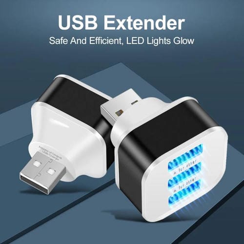Expansor de 3 Puertos USB 2.0 Hub (Plateado)