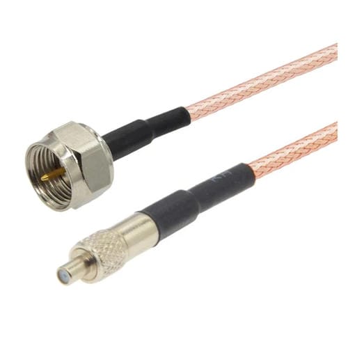 Cable Coaxial RF 30 cm RG316 con Conector Macho F a Hembra TS9 Cable Puente