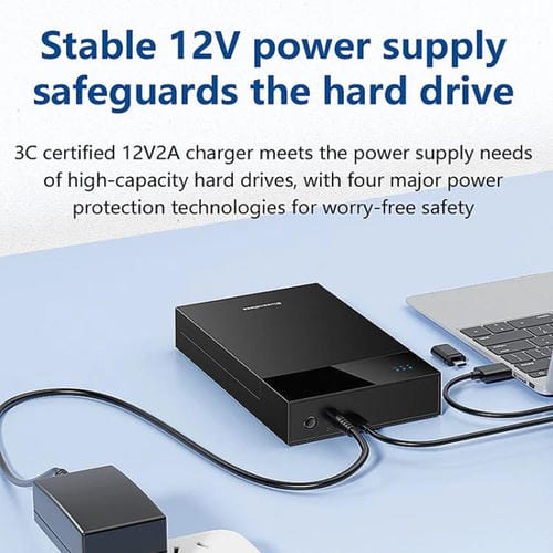 Caja de Disco Duro Portátil SATA 2,5/3,5 Pulgadas Blueendless Mr35Tc con USB 3.0 y Enchufe Tipo C de la UE