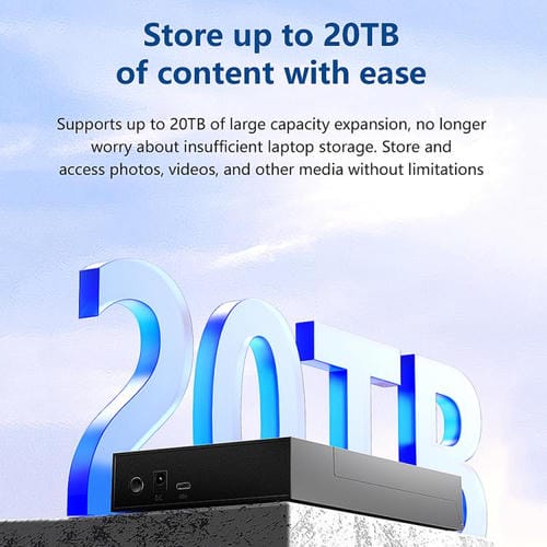 Caja de Disco Duro Portátil SATA 2,5/3,5 Pulgadas Blueendless Mr35Tc con USB 3.0 y Enchufe Tipo C de la UE