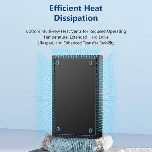 Caja de Disco Duro Portátil SATA 2,5/3,5 Pulgadas Blueendless Mr35Tc con USB 3.0 y Enchufe Tipo C de la UE