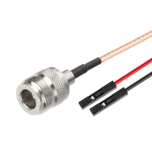 Cable Adaptador de Extensión de Prueba RF N Hembra a Doble Dupont Hembra RG316 0,5 m