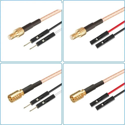 Cable Adaptador Extensión Prueba RF SMB Hembra a Macho Doble Dupont RG316 0,3 m