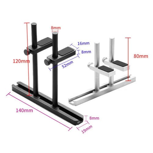 Soporte para Tarjeta Gráfica Finalcool de Aleación de Aluminio Ajustable para Ventilador de Chasis 8 cm (Negro)