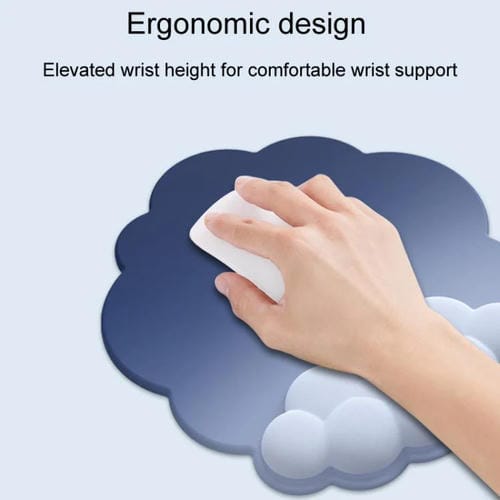 Juego de 3 Alfombrillas de Ratón de Silicona con Memoria de Espuma y Degradado en Tonos Nublados Modelo 3
