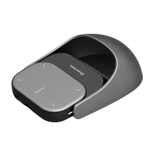 Ratón Inalámbrico Bluetooth Cheerdots 2 Modo Dual con Carga Magnética Inteligente y División de Aire (Plateado)