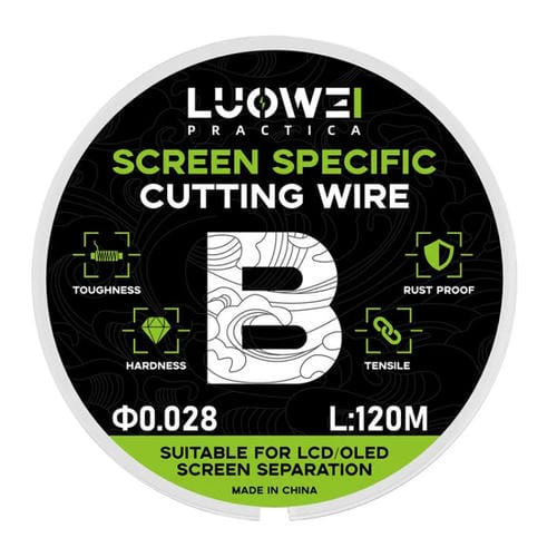 Linea di separazione Schermi LCD Luowei 120 M Filo di Diamante Taglio Alta Durezza Specifica B 0,028mm