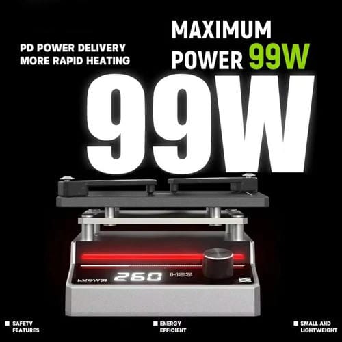 Stazione di preriscaldamento universale Luowei HS3 Stratificazione, stagnatura e sgrassaggio, spina UE