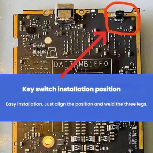 Power On and Off Keys Steam Deck Power Microswitch Pack of 10