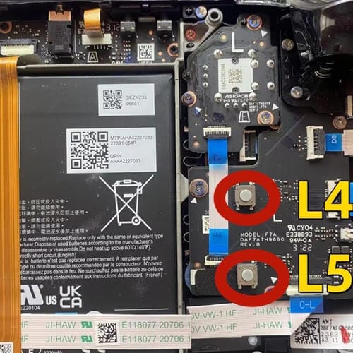 Portable Repair Buttons L4 / L5 / R4 / R5 Steam Deck (10 Units)