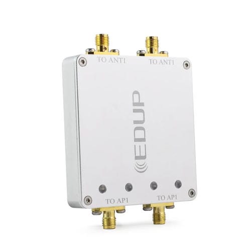 Amplificador de Señal WIFI Edup EP-AB023 2.4G+2.4G con Control Remoto y Doble Canal 4W