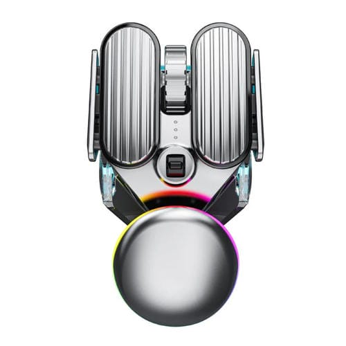 Ratón inalámbrico IMICE T800 para juegos con Bluetooth modo dual recargable iluminación RGB (Negro)