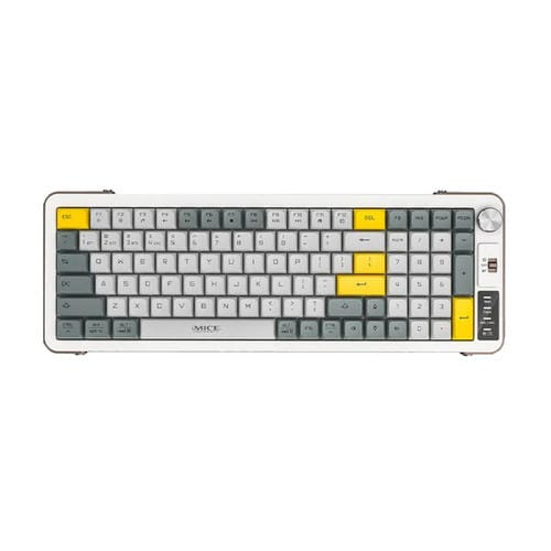 Teclado inalámbrico IMICE AN-800 Bluetooth modo dual estructura de tijera (Blanco, Gris y Naranja)
