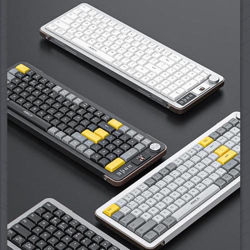 Teclado inalámbrico IMICE AN-800 Bluetooth modo dual estructura de tijera (Blanco)