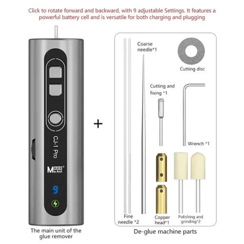 Macchina Elettrica per Taglio e Rettifica per Rimuovere Colla da Schermi di Telefoni MaAnt CJ-1Pro