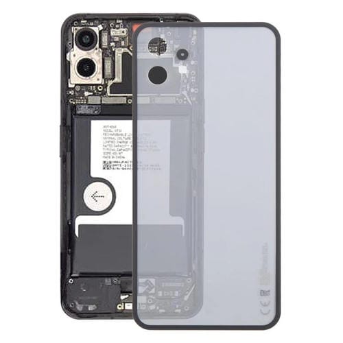 Couvercle arrière en verre de batterie de téléphone Nothing Phone 1 A063 (Noir transparent)
