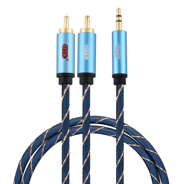 CABLE MINIJACK 3,5-RCA MACHO DOBLE METALICO 10M