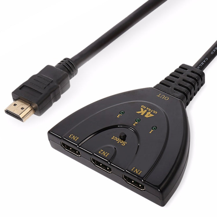 Sans Marque COMMUTATEUR HDMI 4K 3EN1 ALIMENTÉ PAR CÂBLE USB 2.0 à