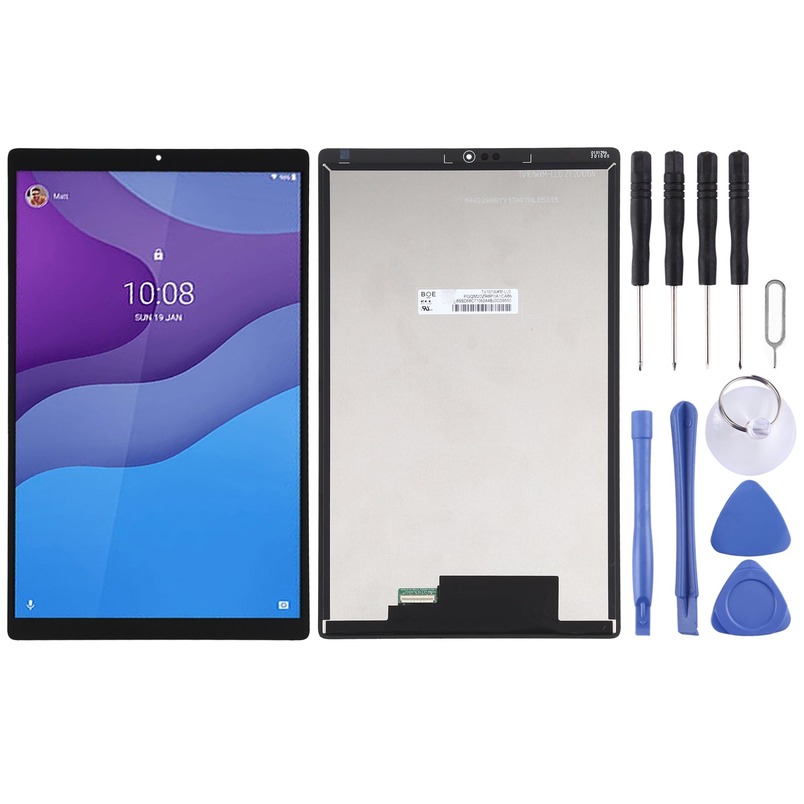 kit Gaoming - écran tactile et LCD assemblès pour LENOVO Tab M10 FHD plus  10,3 TB-X606F TB-X606X TB-X606 TB-X606 Noir avec lot d'outils et colle UV -  Pièces détachées pour téléphonie mobile