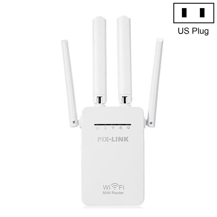 Pix-Link LV-WR09 300Mbps Range WiFi Extender Repeater Mini Router (US