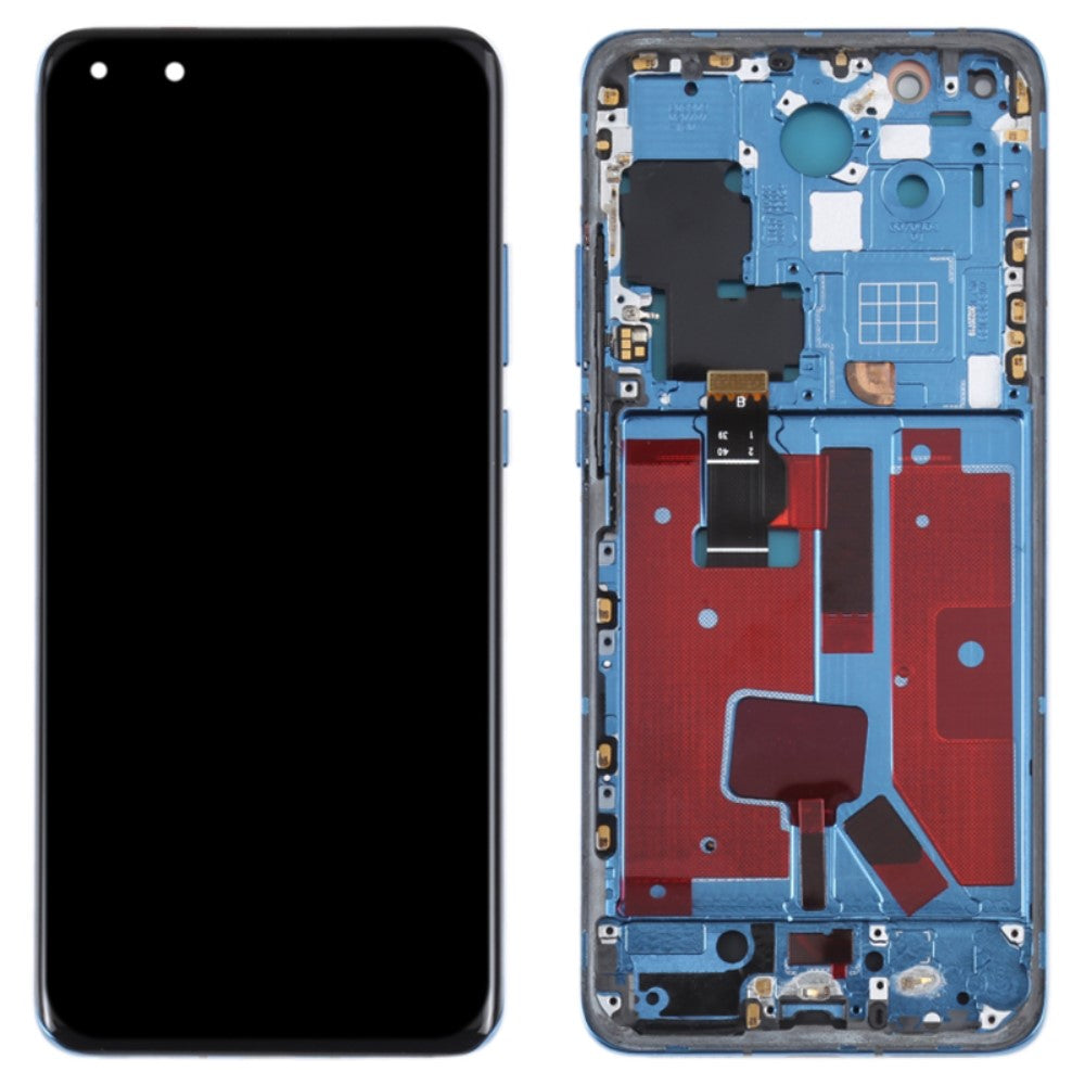 Pantalla Completa OLED + Tactil + Marco Huawei P40 Pro Azul