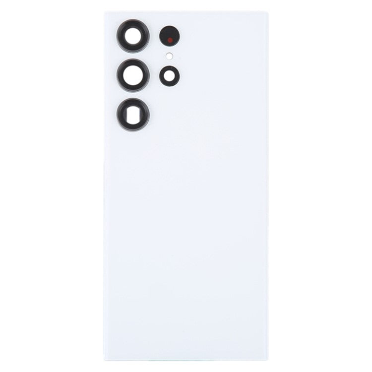 Tapa Bateria Back Cover + Lente Camara Samsung Galaxy S23 Ultra S918 Blanco