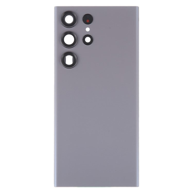 Tapa Bateria Back Cover + Lente Camara Samsung Galaxy S23 Ultra S918 Gris