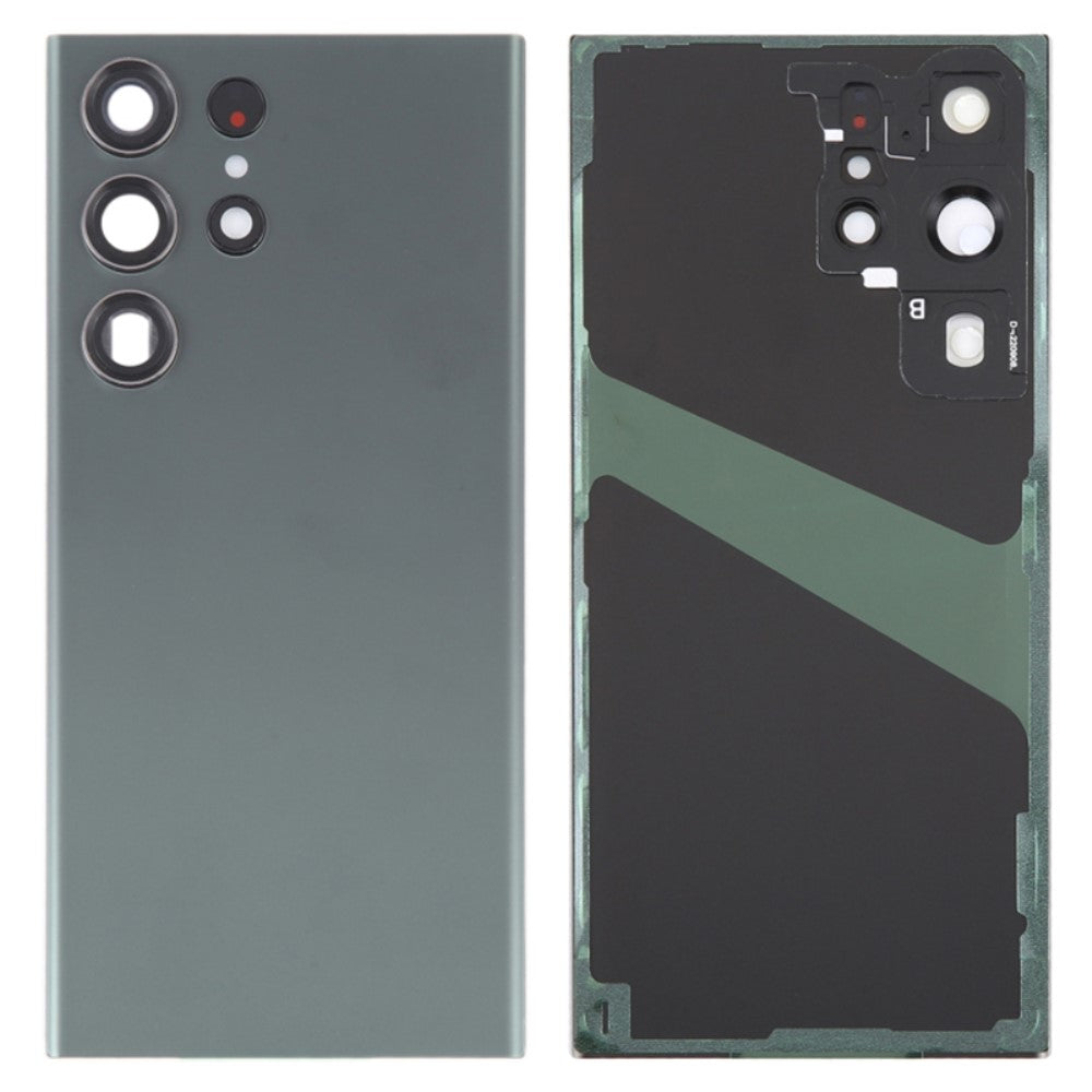 Tapa Bateria Back Cover + Lente Camara Samsung Galaxy S23 Ultra S918 Verde