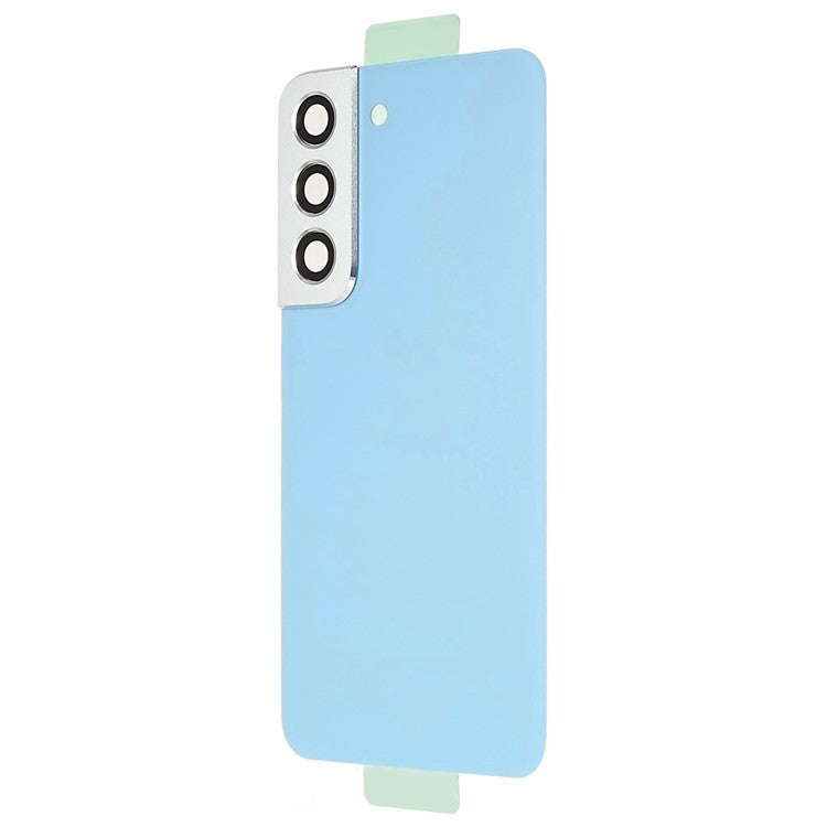 Tapa Bateria Back Cover + Lente Camara Samsung Galaxy S22 5G S901 Azul