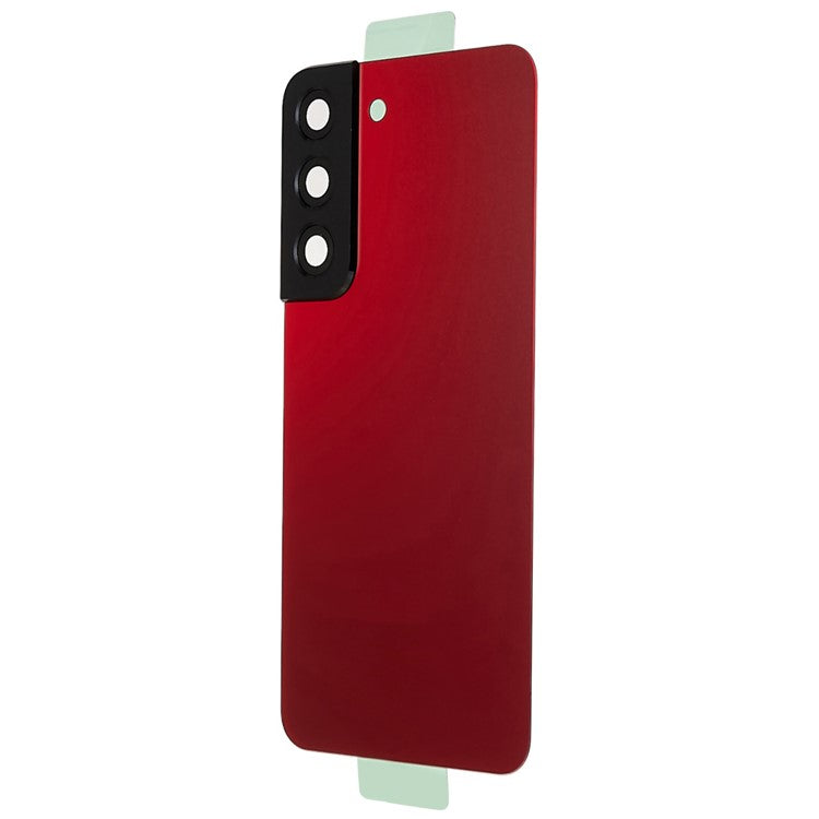 Tapa Bateria Back Cover + Lente Camara Samsung Galaxy S22 5G S901 Rojo