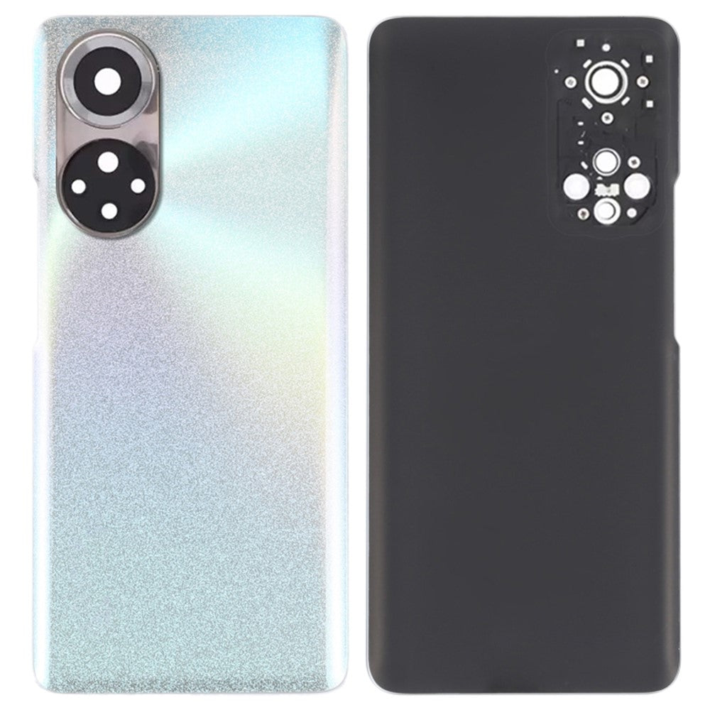 Tapa Bateria Back Cover + Lente Camara Honor 50 Pro Plata