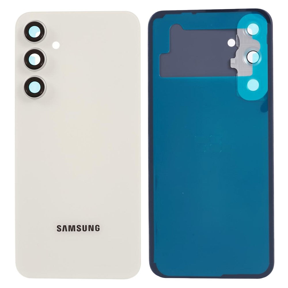 Tapa Bateria Back Cover + Lente Camara Samsung Galaxy S23 FE S711 Blanco