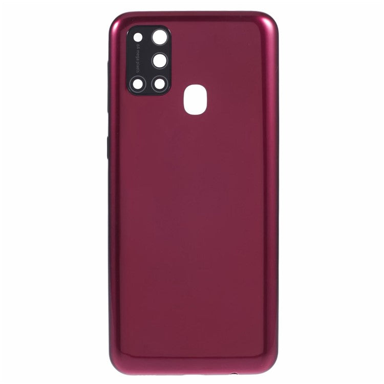 Tapa Bateria Back Cover + Lente Camara Samsung Galaxy M31 M315 Rojo