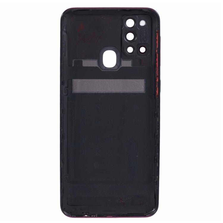 Tapa Bateria Back Cover + Lente Camara Samsung Galaxy M31 M315 Rojo