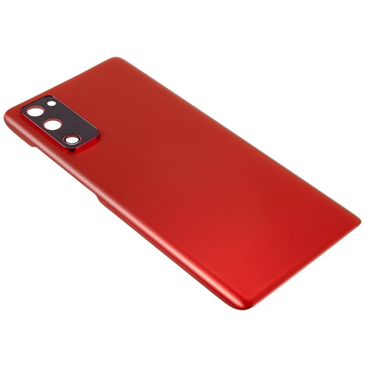 Tapa Bateria Back Cover + Lente Camara Samsung Galaxy S20 FE G780 S20 FE 5G G781 Rojo