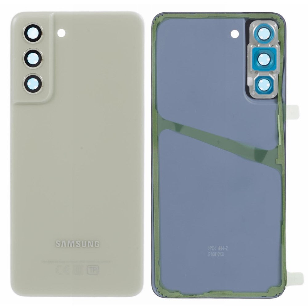 Tapa Bateria Back Cover + Lente Camara Samsung Galaxy S21 FE 5G Verde