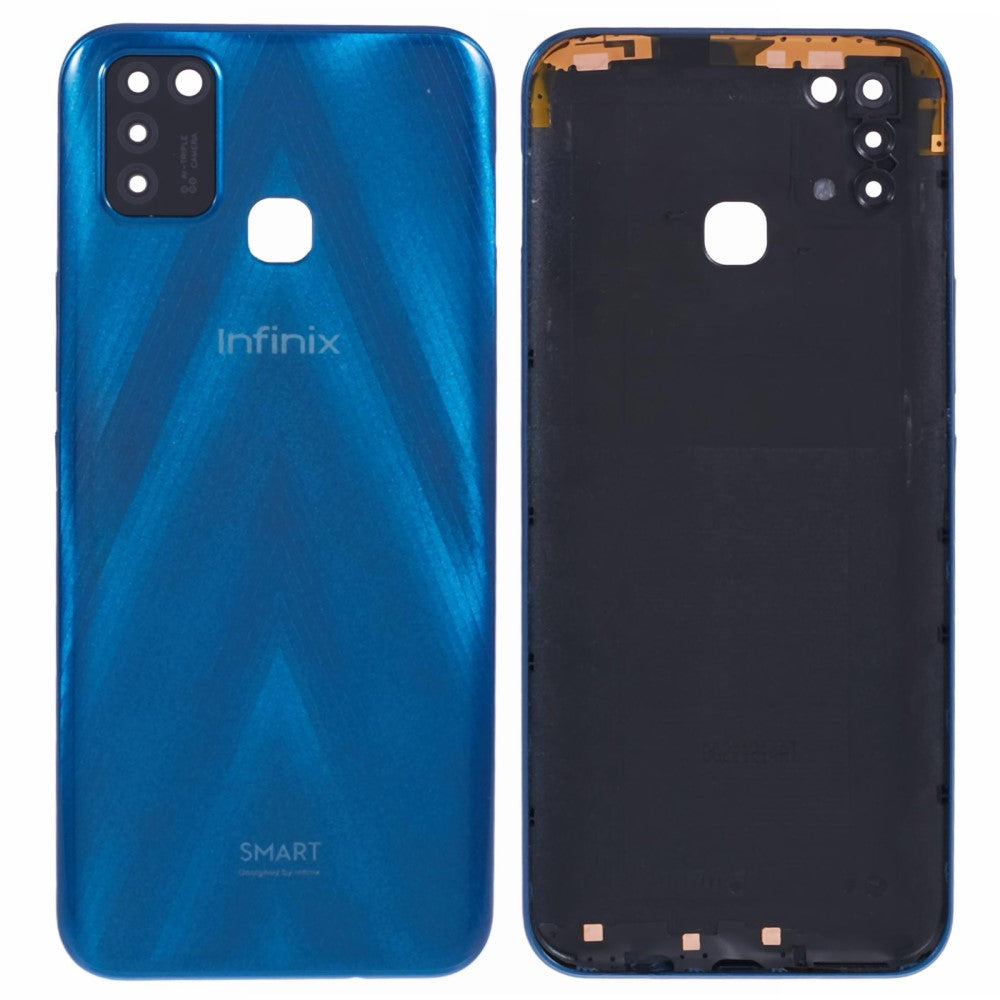 Tapa Bateria Back Cover + Lente Camara Infinix Smart 5 X657 Azul