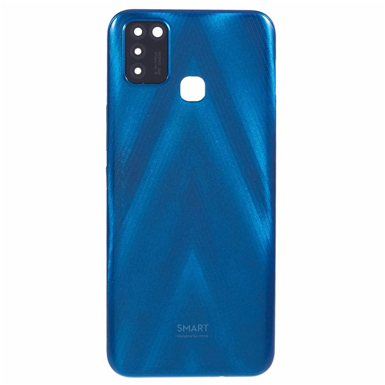 Tapa Bateria Back Cover + Lente Camara Infinix Smart 5 X657 Azul