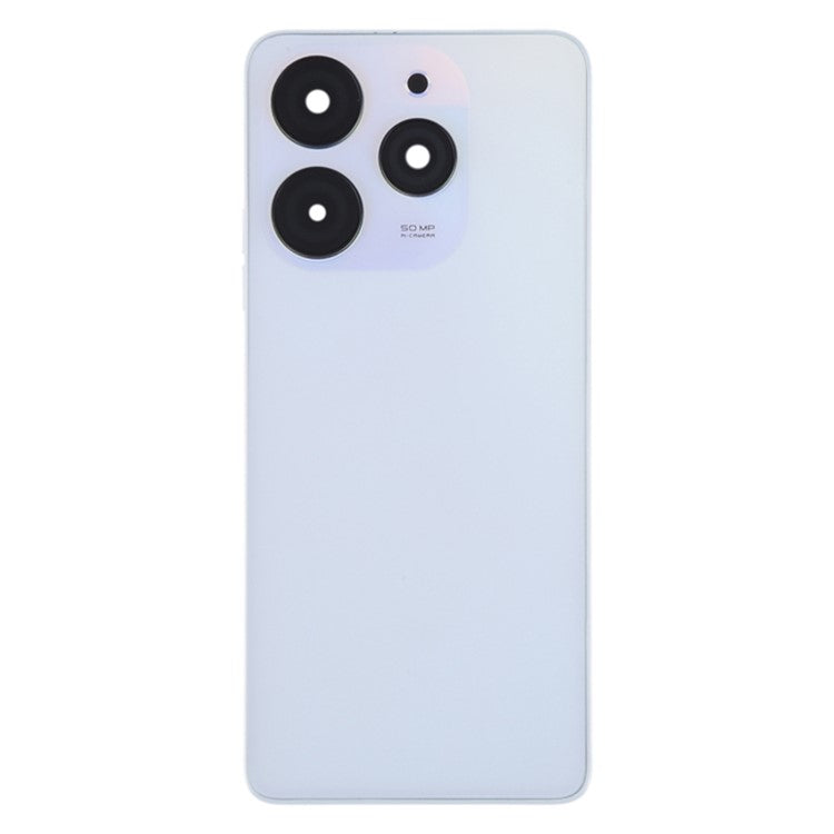 Tapa Bateria Back Cover + Lente Camara Tecno Spark 10 Pro KI7 Blanco