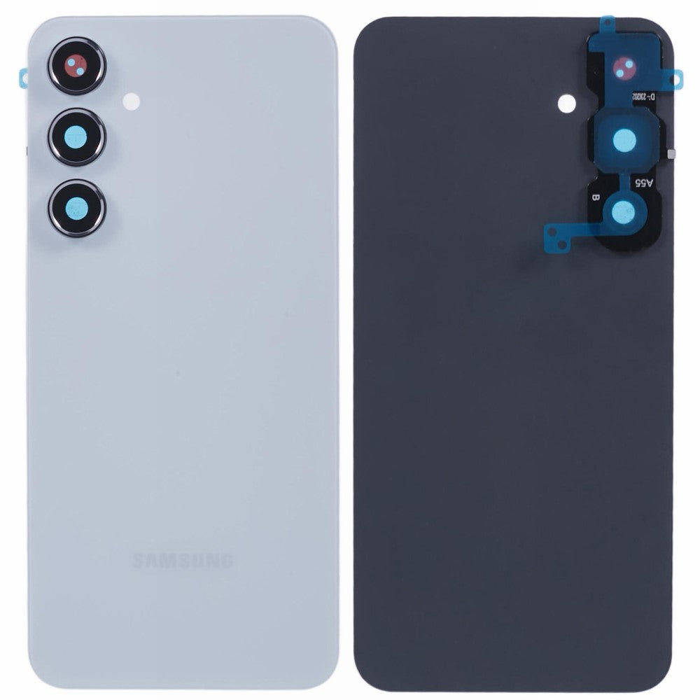 Tapa Bateria Back Cover + Lente Camara Samsung Galaxy A55 5G A556 Azul