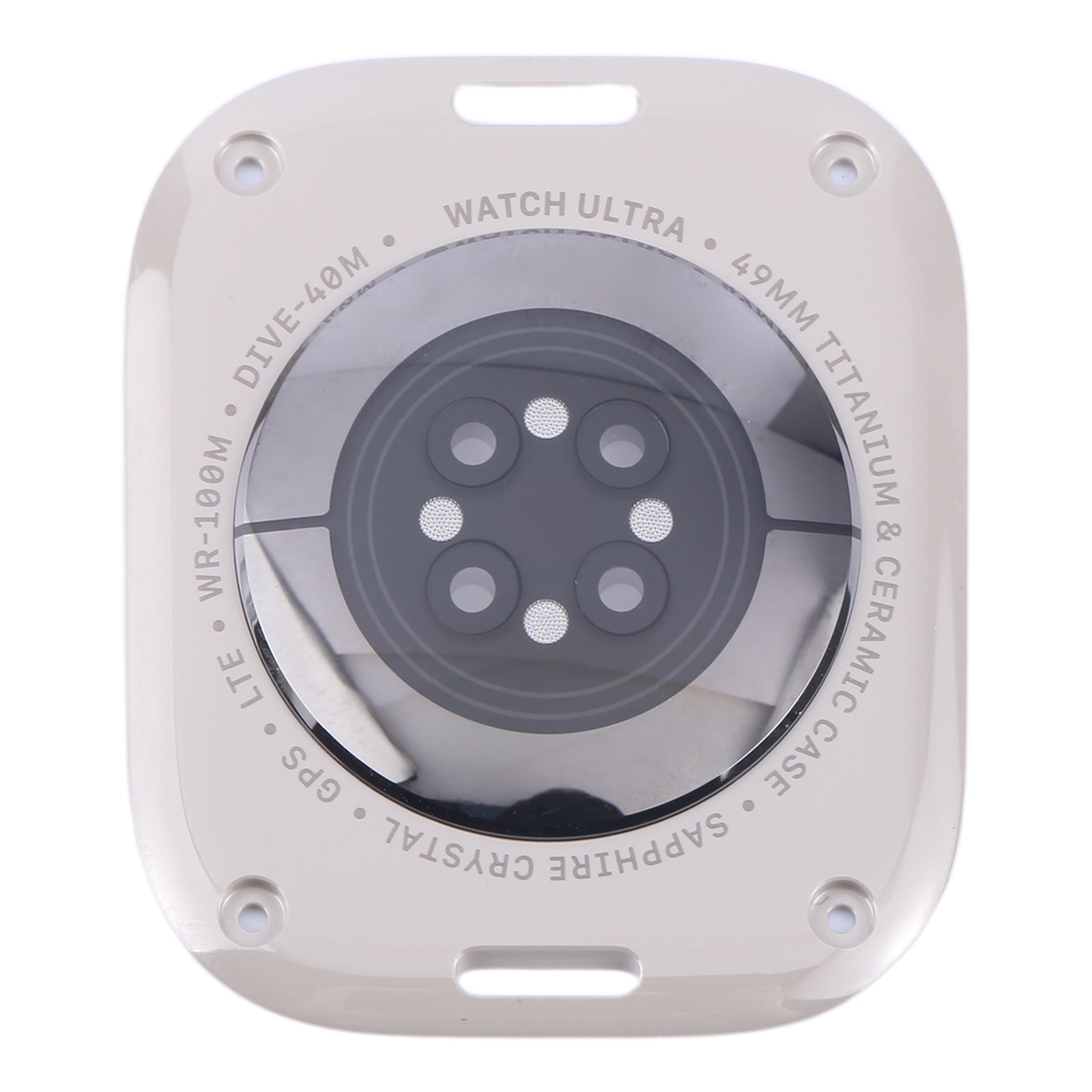 Cubierta Tapa Trasera Apple Watch Series Ultra 1/2 49 mm Plata